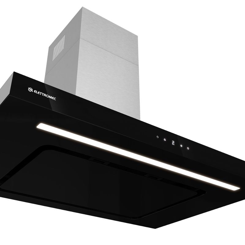 Coifa-de-Parede-Elettromec-Vetro-Connect-90Cm-Preta-Inox-220V-CFP-VTR-90-VP-2ATC-Cook-Eletroraro--5-