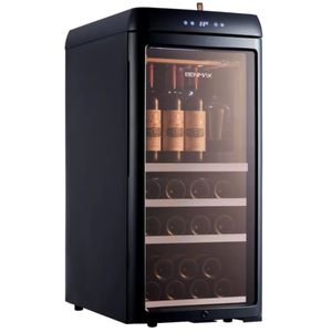 Adega Benmax 30 Garrafas Direita Preta Inox 220V BAC30A