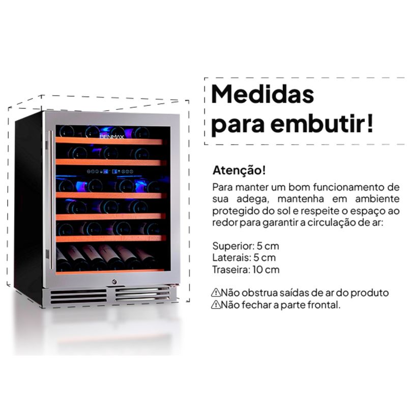 Adega-Benmax-Dual-Zone-51G-Preta-Inox-220V-BAC51A-Cook-Eletroraro--4-