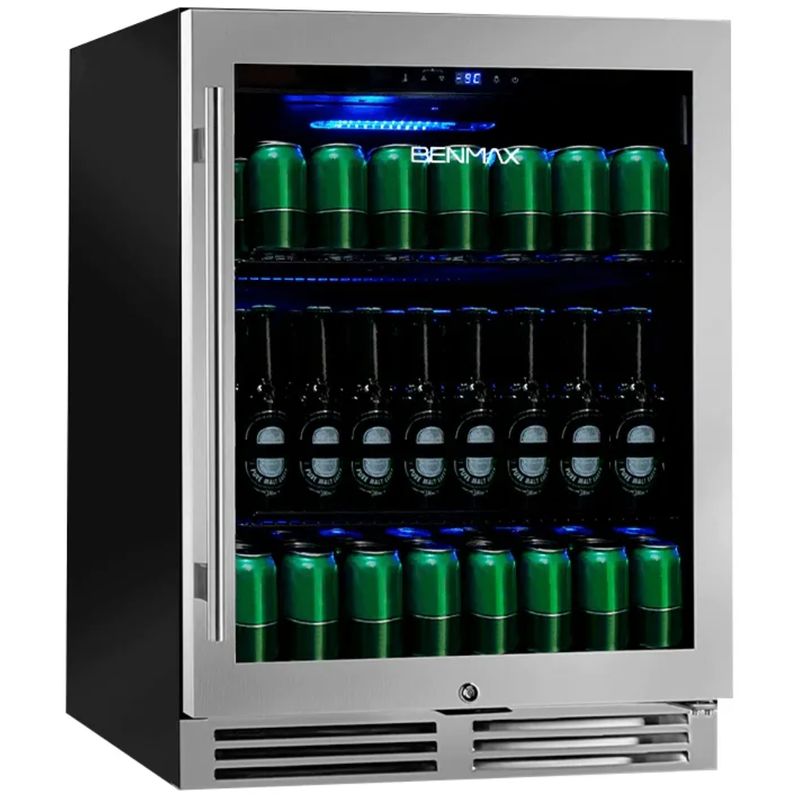 Cervejeira-Benmax-BEC135-Esquerda-135L-Preta-Inox-220V-BEC135LRA-Cook-Eletroraro
