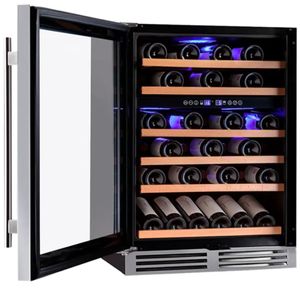 Adega Benmax 51 Garrafas Dualzone Preta 110V BAC51