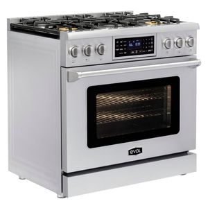 Fogão de Piso Evol Painel Digital 6Q Inox 220V EFGGF6QM2A