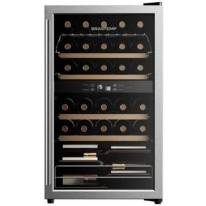 Adega Brastemp 33 Garrafas Dual Zone Inox 110V BZB33BEANA