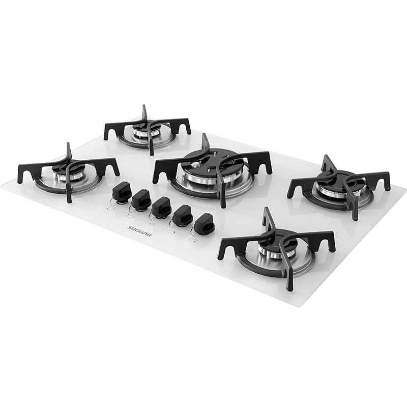 Cooktop-a-Gas-Suggar-5Q-Trich-Ferro-Fundido-Vidro-Branco-Bivolt-FG5305FBR-Cook-Eletroraro--2-