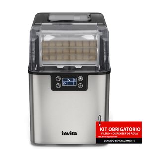 Máquina Gelo Invita 20Kg Prata 220V I-IM-FS-20-PR-2HIA