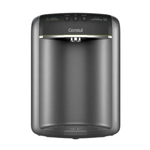 Purificador de Água Consul Alta Refrigeração Prata/Titanium 110V, Compacto, Refrigeração por Compressor, Modelo CPB36AFANA