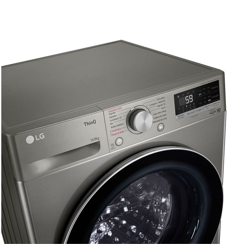 Lavadora-e-Secadora-LG-VC4-IA-14KG-Inox-Look-110V-CV5014PC4-Cook-Eletroraro--7-