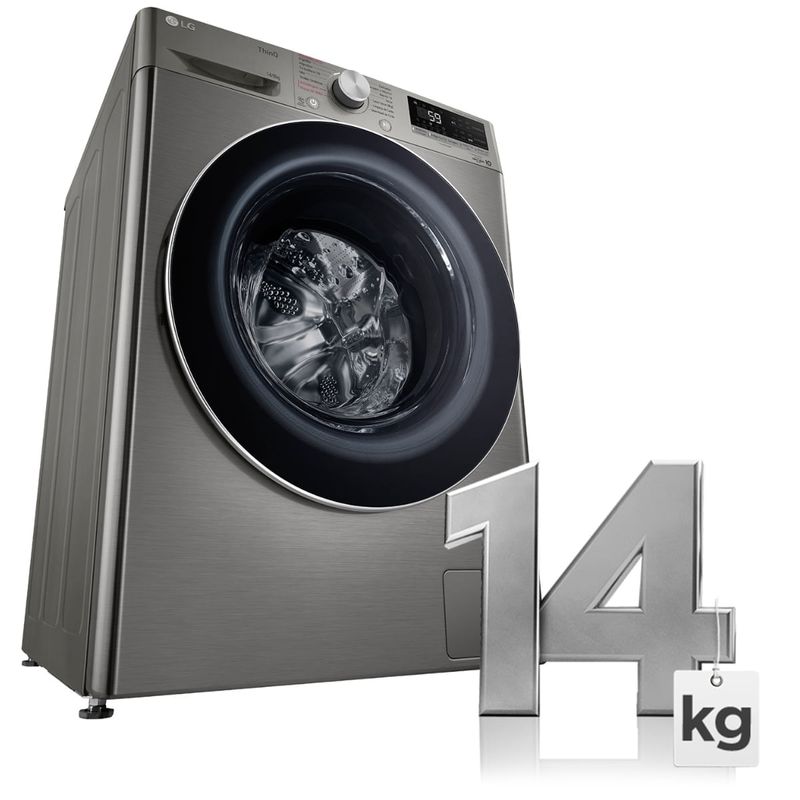 Lavadora-e-Secadora-LG-VC4-IA-14KG-Inox-Look-110V-CV5014PC4-Cook-Eletroraro--14-