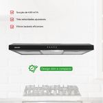 Depurador de Ar Suggar Slim 80 cm Preto 110V, Design Compacto, Succao Eficiente, Remove Odores, Modelo DPS181PT.jpg