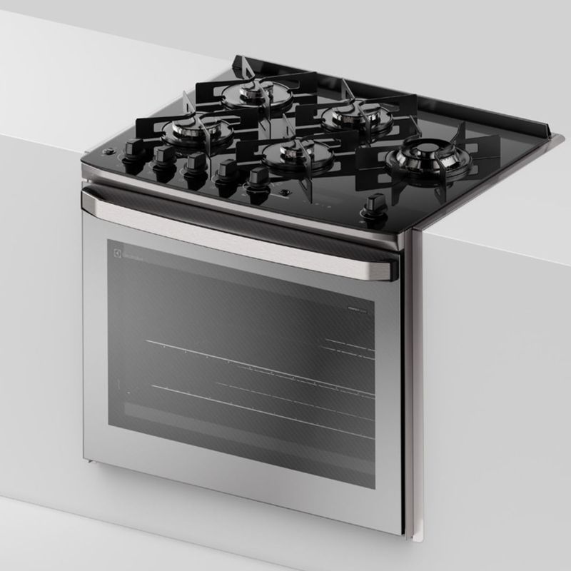 Fogao-Electrolux-FE5EC-de-Embutir-PerfectCook360-Vaporbake-5-Queimadores-Cinza-110V-33051FBA185-Cook-Eletroraro--2-