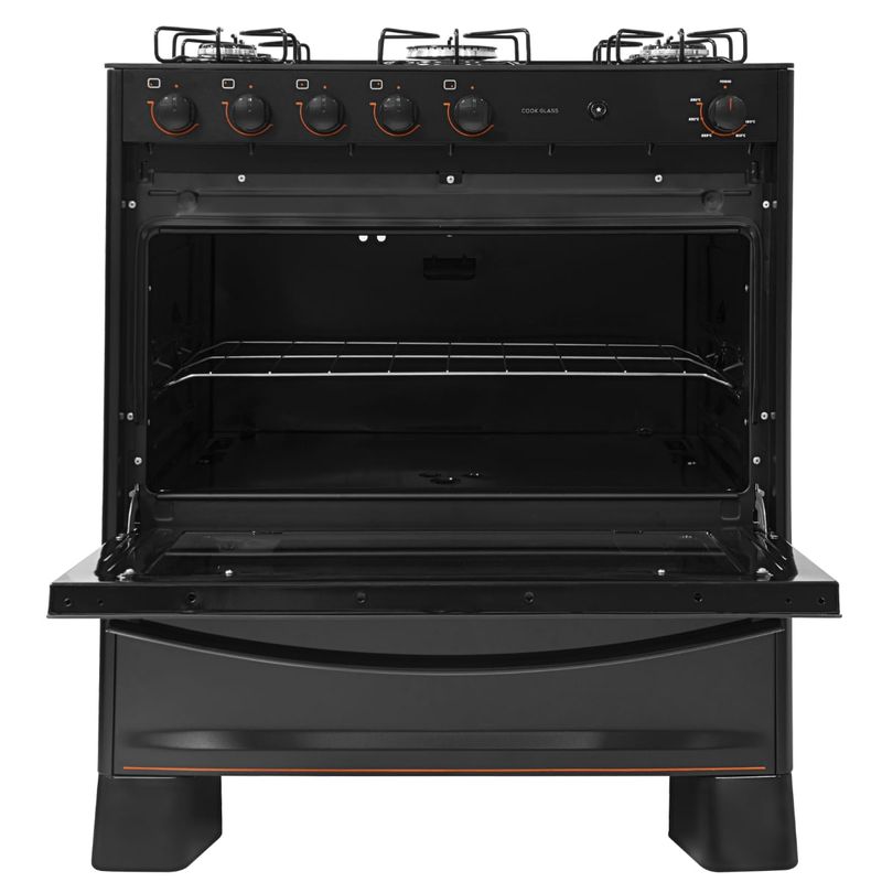 Fogao-Suggar-Cook-Glass-5-Queimadores-Mesa-Vidro-Preto-Bivolt-FGVCG510PT-Cook-Eletroraro--5-