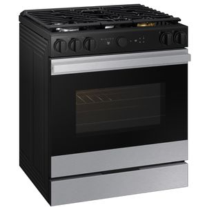 Fogão Samsung 5Q Série 7 com Câmera e Air Fry 76L Preto Inox 110V NSG6DG8700SRAZ