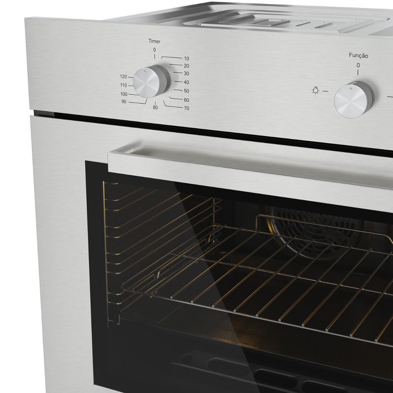 Forno a Gas Elettromec Luce de Embutir 125L 90Cm Inox 220V FG-AN-90-LC-2TNA Cook Eletroraro -6-.jpg