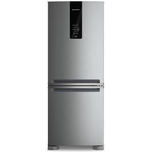 Geladeira Brastemp Duplex Smart Flow Inverse 447L, Inox, 110V, Frost Free, com Gavetão Hortifruti, Modelo BRE57FKANA
