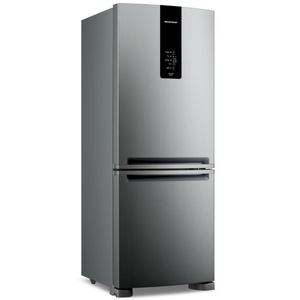 Geladeira Brastemp Duplex Smart Flow Inverse 447L, Inox, 110V, Frost Free, com Gavetão Hortifruti, Modelo BRE57FKANA