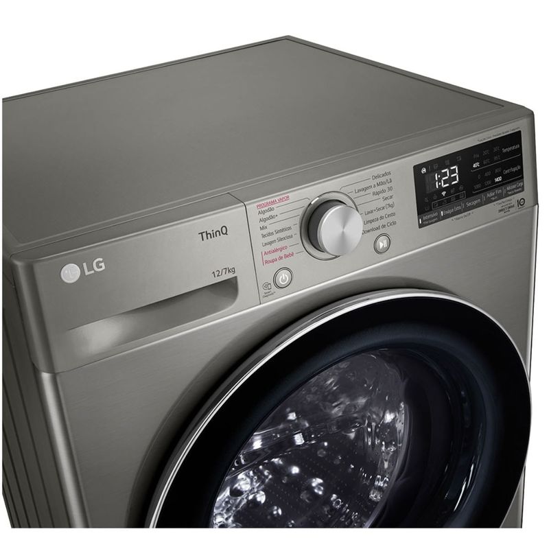 Lavadora-e-Secadora-LG-VC4-IA-12KG-Inox-Look-110V-CV5012PC4-Cook-Eletroraro--10-
