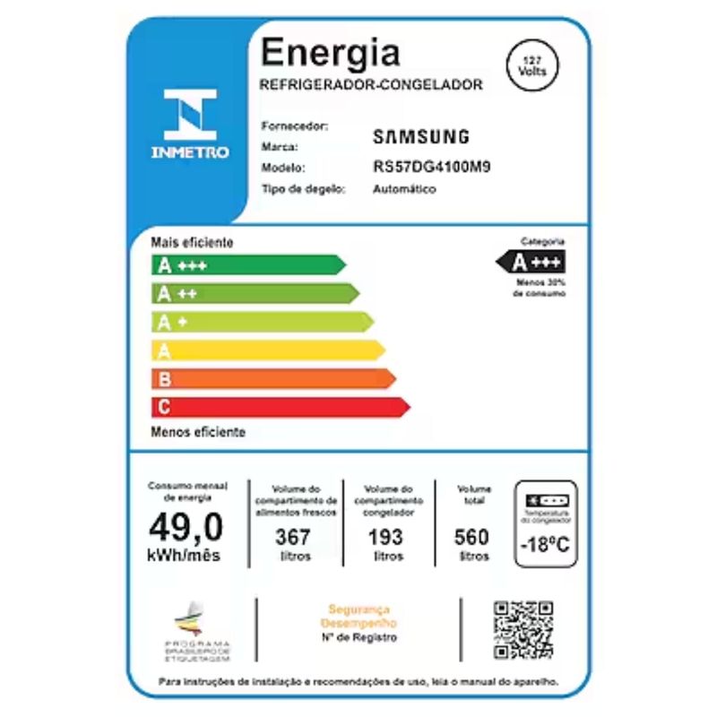 Geladeira-Samsung-Side-by-Side-560L-Inox-110V-RS57DG4100M9AZhings-inox-127v--9-