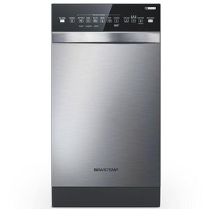 Lava-Louças Brastemp Inox 10 Serviços com Painel Touch e Ciclo Pesado – BLF10BRBNA 220V
