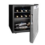 Adega-Suggar-Lyon-13-Garrafas-Preta-e-Inox-110V-AD1511IX