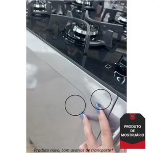 Fogão de Piso Suggar (Mostruário) 4Q Prata Inox Bivolt 1-FGVBG410PRIX Outlet