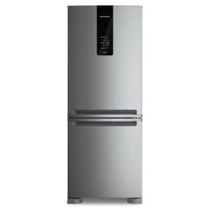 Geladeira Brastemp Duplex Smart Flow Inverse 447L, Inox, 110V, Frost Free, com Gavetão Hortifruti, Modelo BRE57FKANA
