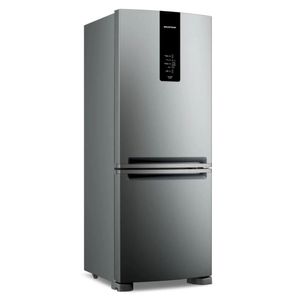 Geladeira Brastemp Duplex Smart Flow Inverse 447L, Inox, 110V, Frost Free, com Gavetão Hortifruti, Modelo BRE57FKANA