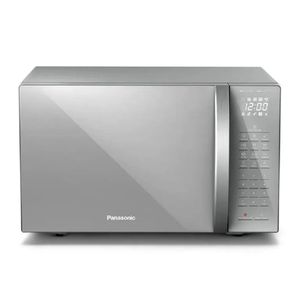 Micro-ondas Panasonic de Bancada com Tecnologia Dupla Refeição, Inox, 110V, Modelo NN-ST67LSRUN