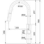 Misturador Franke Monocomando XL500 16249 -4-