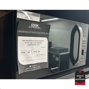 Micro-ondas Panasonic (Mostruário) Air Fryer 30L Preto 110V 1-NN-CD89NBRUN Outlet