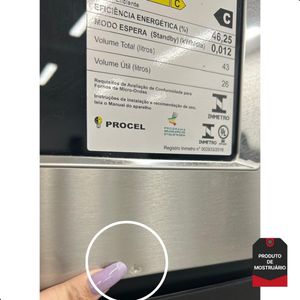 Micro-ondas Brastemp (Mostruário) de Embutir Gourmand 40L Inox 220V 1-BMO45ARBNA Outlet
