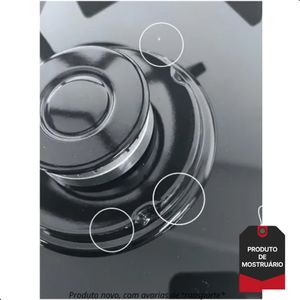 Cooktop a Gás Fischer (Mostruário) Infinity 5Q Preto Bivolt 3-31800-82260 Outlet
