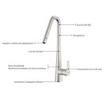 Misturador Tramontina Monocomando Graceful Inox 94520_030 -2-