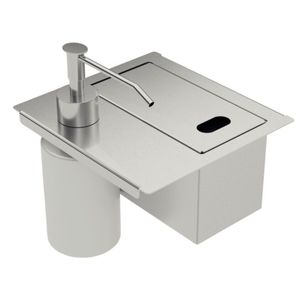 Porta Esponja Tramontina com Tampa e Dosador Inox 94534/026