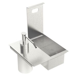 Porta Esponja Tramontina com Tampa e Dosador Inox 94534/026
