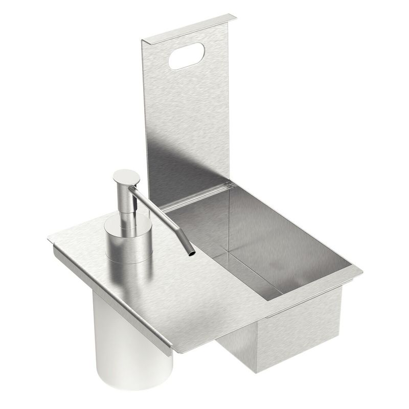 Porta Esponja Tramontina com Tampa e Dosador Inox 94534_026 -2-