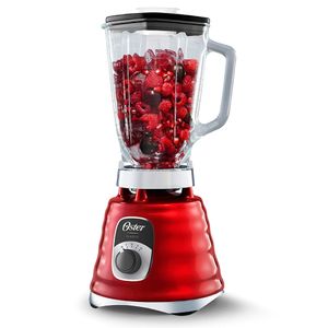 Liquidificador Oster Clássico Vermelho 1,25L 110V, Potente e Durável, Modelo BLST4126R-017