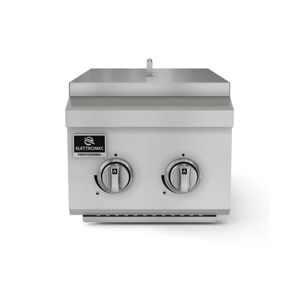 Churrasqueira a Gas Elettromec Dominó 2Q 40cm Inox DBQ-2Q-40-XP-NHUB