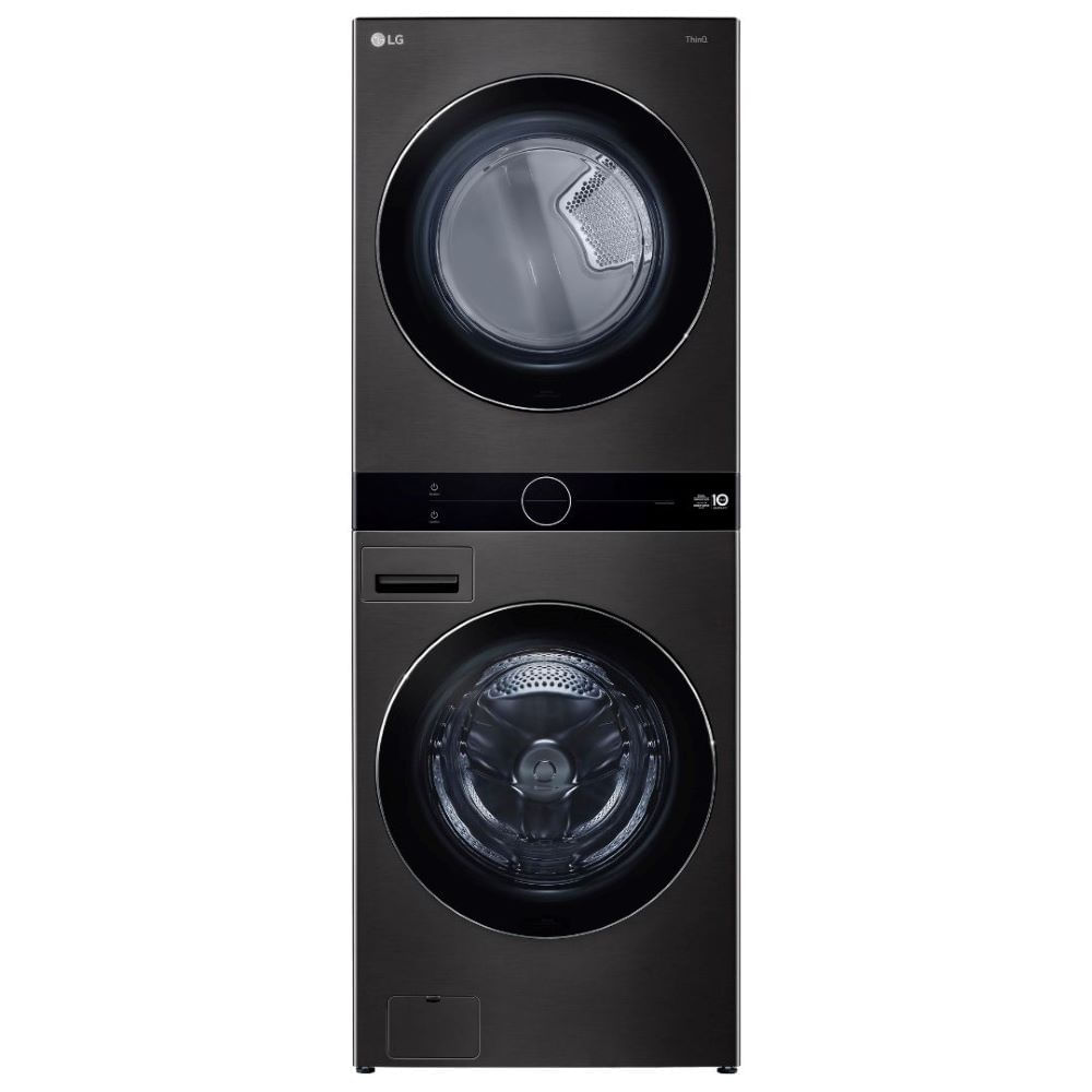 Lavadora de Roupa Lava e Seca 17 Kg Frontal Preto/aço Escovado Washtower Aidd LG - 220v - Wk17bs6a
