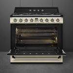 Fogao-Smeg-Victoria-Com-Forno-Termoventilado-5-Queimadores-90Cm-Creme-220V-TR90P9-Cook-Eletroraro--4-