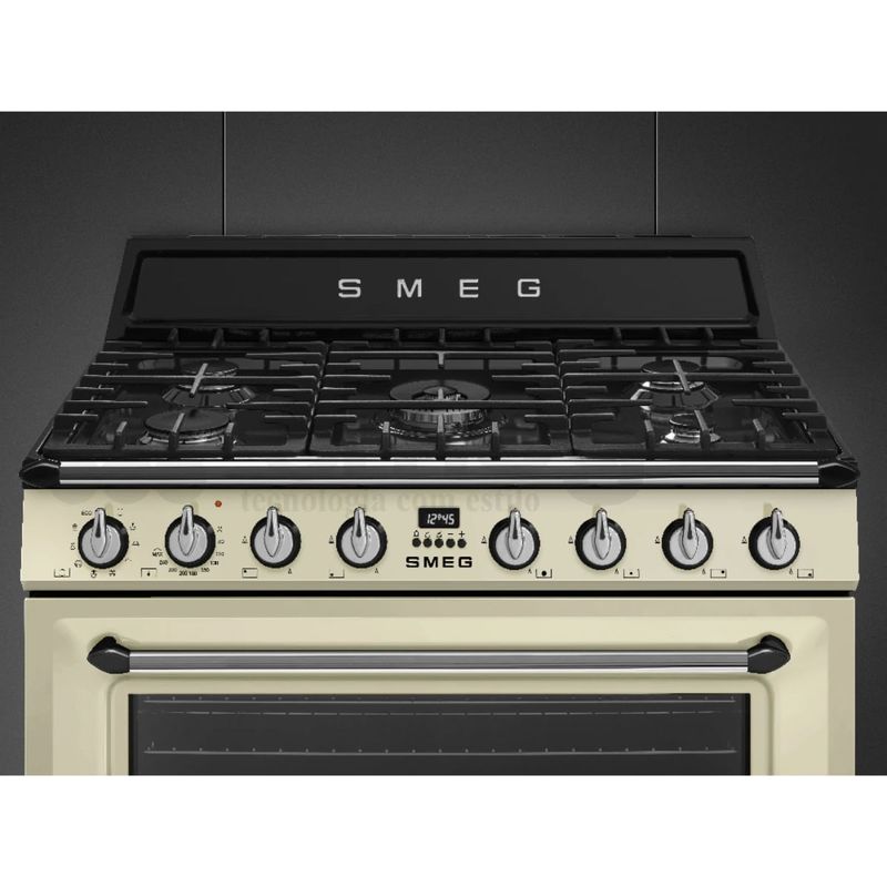 Fogao-Smeg-Victoria-Com-Forno-Termoventilado-5-Queimadores-90Cm-Creme-220V-TR90P9-Cook-Eletroraro--2-