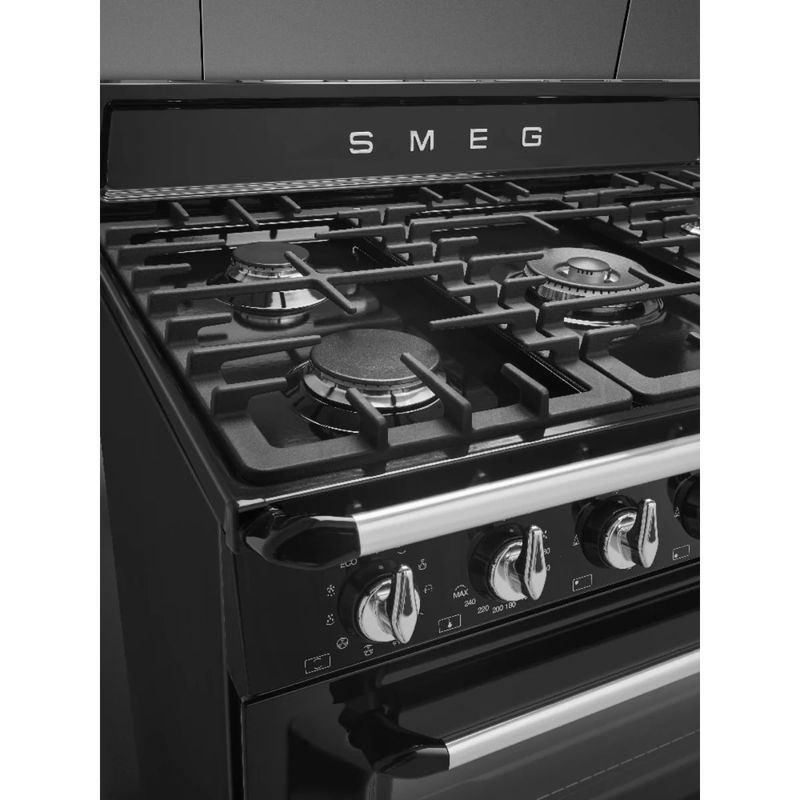 Fogao-Smeg-Victoria-Com-Forno-Termoventilado-5-Queimadores-90Cm-Preto-220V-TR90BL9-Cook-Eletroraro--5-