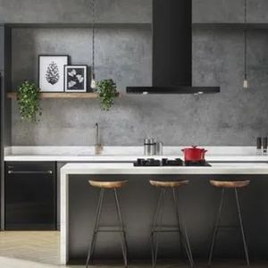 Coifa de Ilha Electrolux 90cm Preta Pro Series com Painel Touch e Filtro Baffle 90CIV 110V 29909PBI135