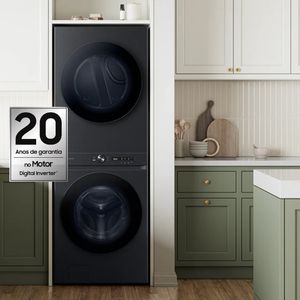 Lava e Seca Samsung Bespoke AI WH17D Laundy 17kg Preta 110V WH17DBH570GVAZ