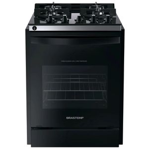 Fogão de Embutir Brastemp 4 Bocas Preto Bivolt BYO4XAEUNA