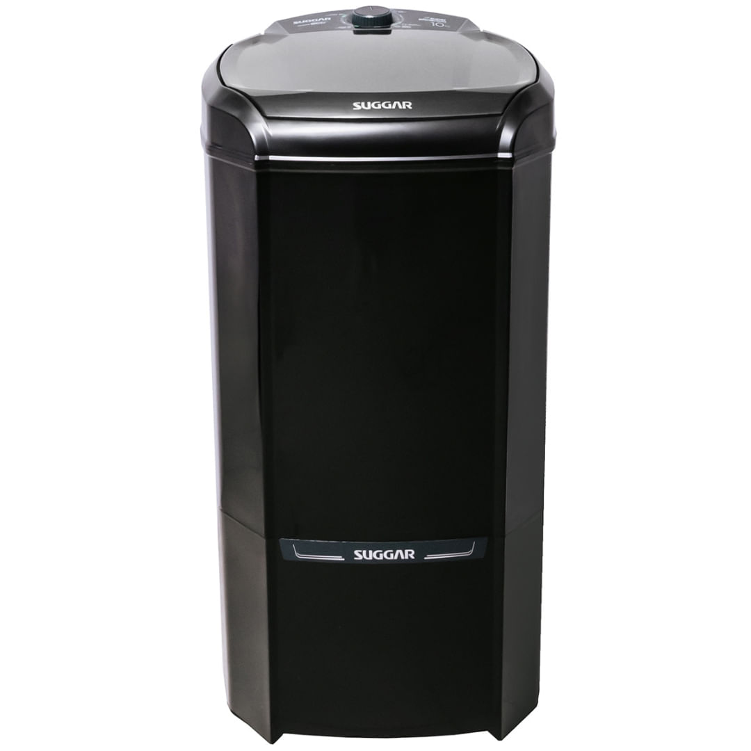 Lavadora de Roupa 10 Kg Preto Lavamax New Eco Suggar - 220v - Le1022pt