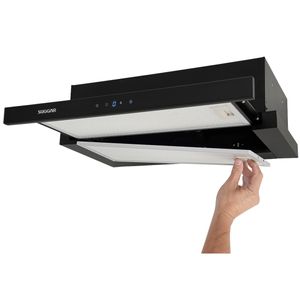 Depurador de Ar Suggar Slim Touch de Embutir 80Cm Preto