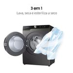 LavadoraeSecadoraWD11TSamsung11KgInox220VWD11T504DBXFAZ